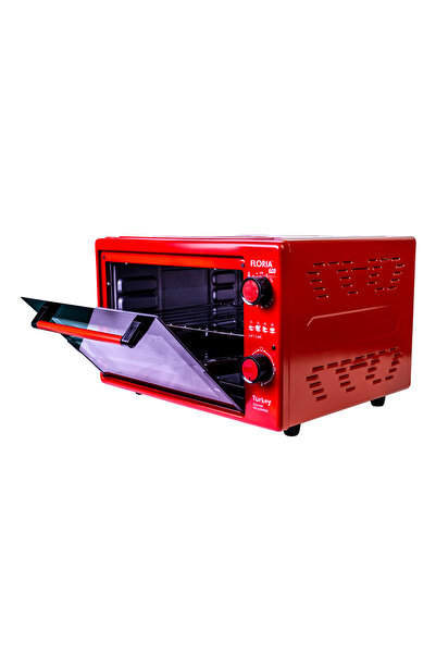 Floria Electric Oven, 40 Liters Capacity, 1500W Power, Grill, Tray Included, Red Color ZLN2898_R