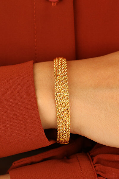 Çgk Çiğdem Gürel Kuyumculuk 5 Sıralı Halatlı Altın Bilezik