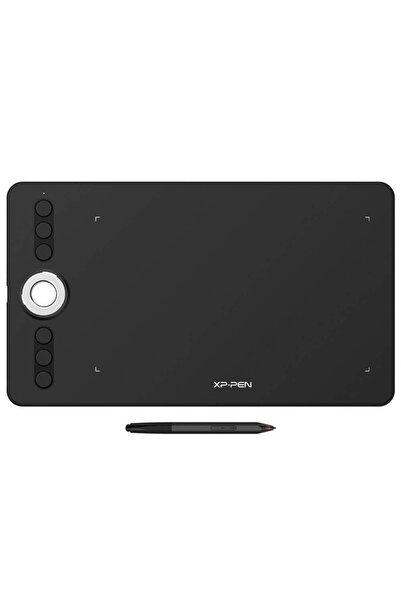 XP-Pen Deco 02 Graphics Tablet, 10x5.63", Multifunctional Wheel, Pen with Eraser Head, 6 Buttons