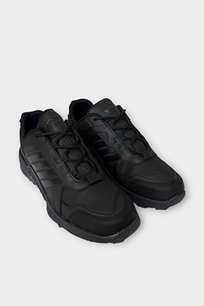 Liger Ανδρικά αθλητικά παπούτσια για πεζοπορία εξωτερικού χώρου, ανθεκτικά στο κρύο, ΜΑΥΡΟ - ΜΑΥΡΟ