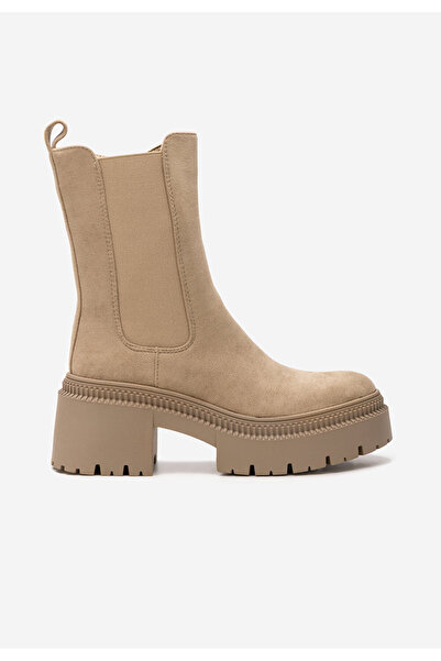 B T Shoes Khaki dámské polokozačky Sadia