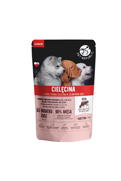 PETREPUBLI Hrana pentru caini, Pet Republic, Aroma de vitel, 100 g
