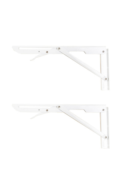 Z-Tools Set 2 folding brackets for shelf, length 300 mm white, ZTS8133