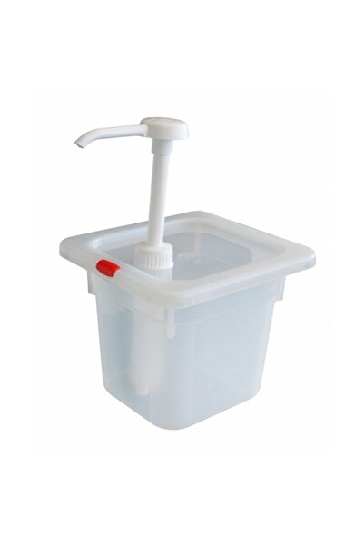Raki Dispenser din polipropilena cu capac si pompa pentru sosuri 1,8lt