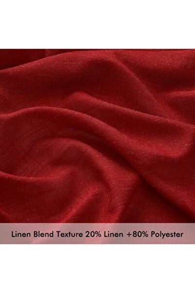 MIULEE Decorative curtains, Miulee, 145x185, red, set of 2