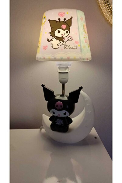 Genel Markalar Çok Renkli Kuromi Büyük Tepe Gece Lambası 34 CM, şık ve renkli...