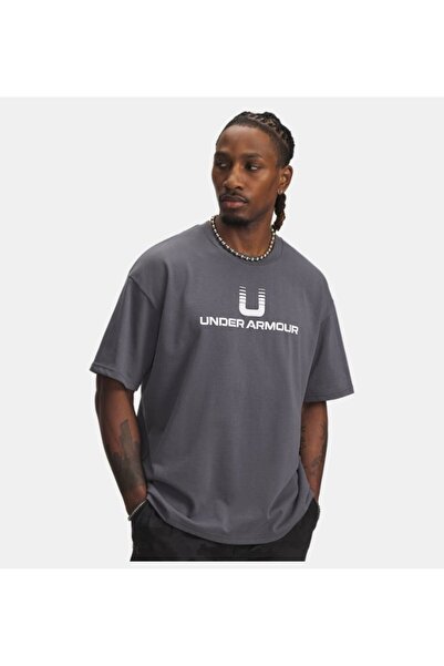 Under Armour Erkek UA Heavyweight U Logo Kısa Kollu T-Shirt 6005150-025