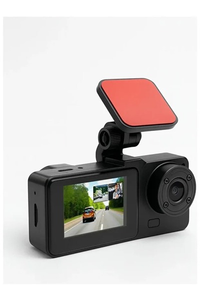pukotech Y15 Full Hd 1080P 3 Kameralı Araç Içi Dvr Kamera | Geri Görüş Desteği,Gece Görüş,G-Sensör, 2.0”Ekran