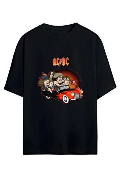 GraffTee تي شيرت AC/DC - كبير الحجم