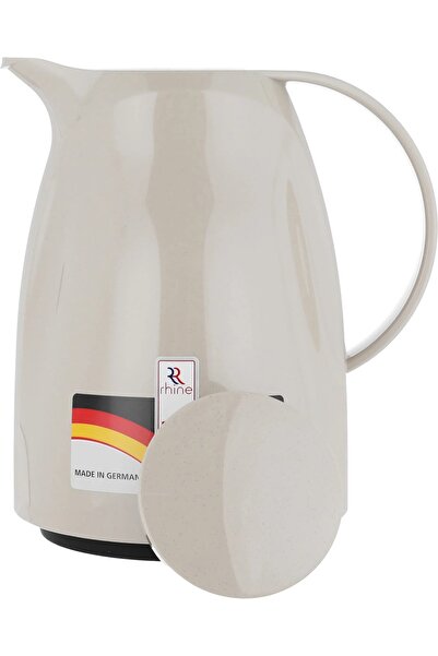 RHINESTONE thermos, 1 liter, thermal glass inner container, plastic outer shell - beige