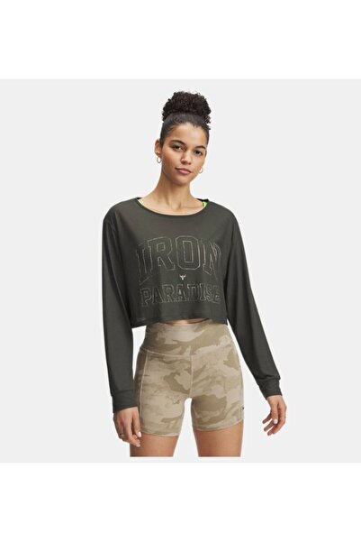 Under Armour Kadın UA Project Rock Iron Paradise Uzun Kollu T-shirt 1389709-310