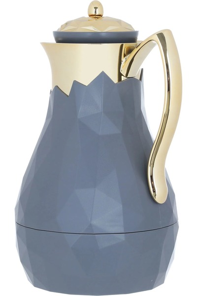 Everest Diamond Thermos, 1 liter, glass inner shell, plastic outer shell - dark grey