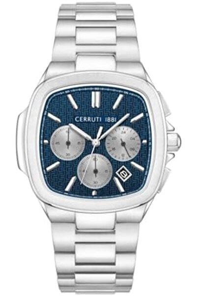 Cerruti 1881 Casale Men's 42mm Chronograph Watch with Stainless Steel Bracele...