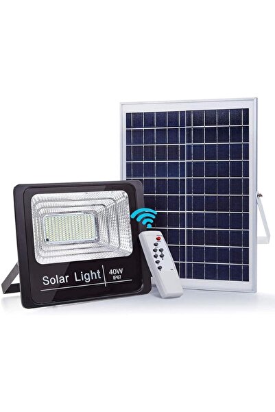Jiju Solar Floodlight 40W 183 LED 5M Cable EDC® Lamp Solar Charging and Solar Panel