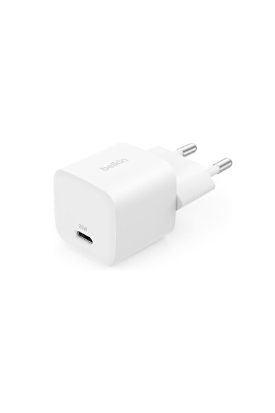 Belkin BoostCharge USB-C 25 W PD 3.0 PPS Hızlı Şarj Cihazı, Beyaz
