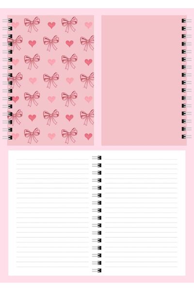 Panda A5 Spiral School Notebook 80 Sheets Set of 4
