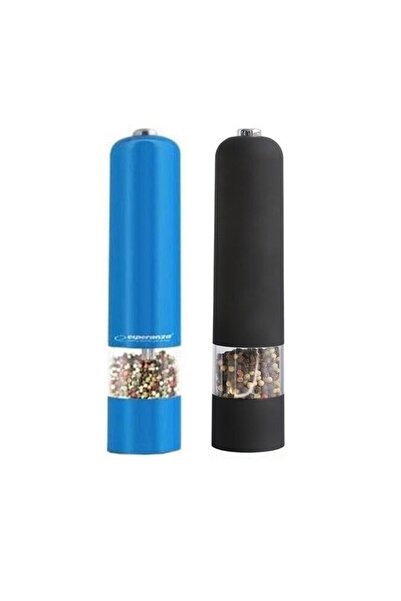 ESPERANZA Set 2 electric grinders for salt and pepper, color Blue and Black