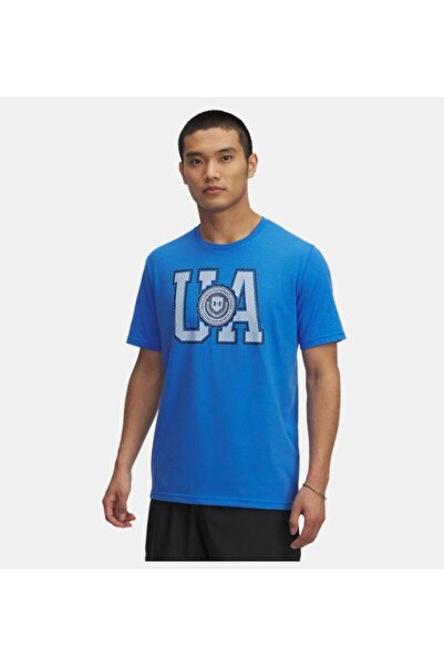 Under Armour Erkek UA College Crest Logo Kısa Kollu T-Shirt 6005611-402