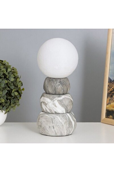 OEM Lampă ceramică cu stil de marmură gri, design decorativ