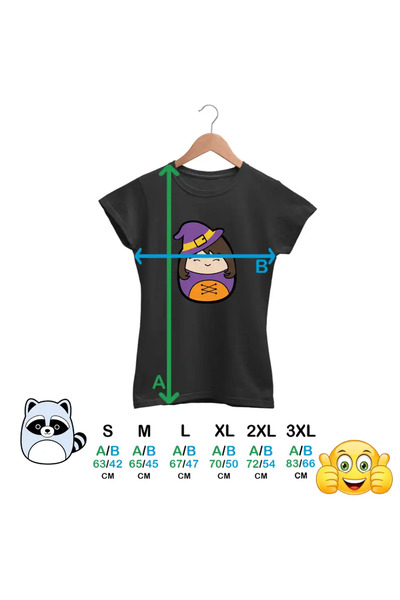 OEM Women's T-Shirt Squishmallows Halloween Witch