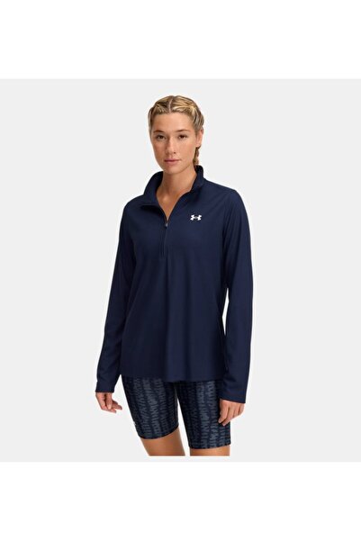 Under Armour Kadın UA Tech Rib 1/2 Fermuarlı Uzun Kollu T-shirt 1389857-410