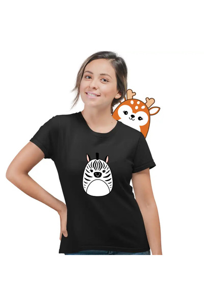 OEM Women's T-shirt Squishmallows Zebra Africa