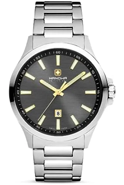 Hanowa Kander 43mm Men's Watch With Stainless Steel Bracelet & Sapphire Glass