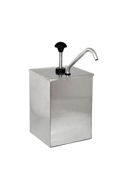 Raki Dispenser inox 3l pentru sosuri,mustar,maionez,ketchup