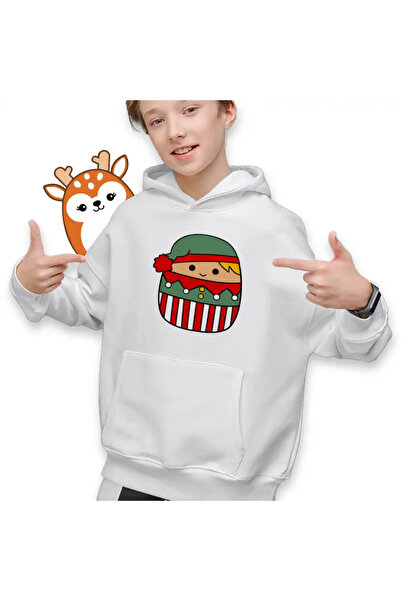 OEM Kids Boys' Sweatshirt Squishmallows Christmas Elf