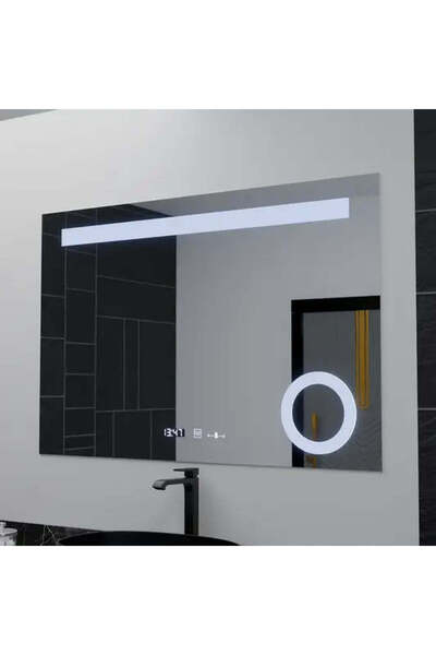 Alessandro DESIGN Oglinda LED Rectangulara, 100x75cm, ABSOLU MotionGlow Marcello, Sistem Dezaburire, Lupa Cosmetica