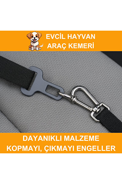 BEYLİNİ Köpek Araç Emniyet Kemeri Dayanıklı Kopmaz İp Toka Güvenli Rahat Kedi Köpek Emniyet Kemeri 80 CM
