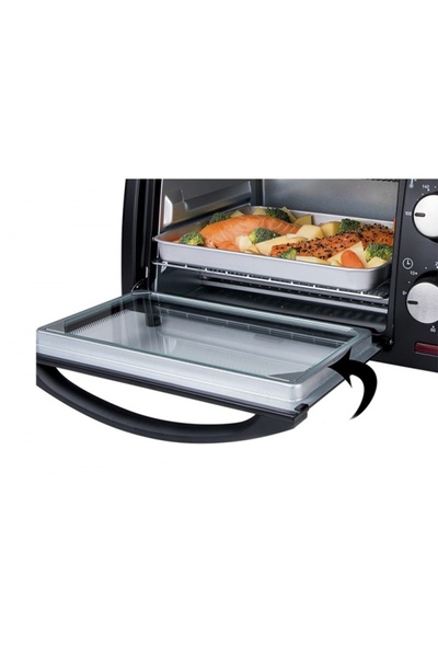 Zilan Electric Mini Oven Roza, 9L Capacity, 800W Power, Double Glass, 60-Min Timer ZLN4328