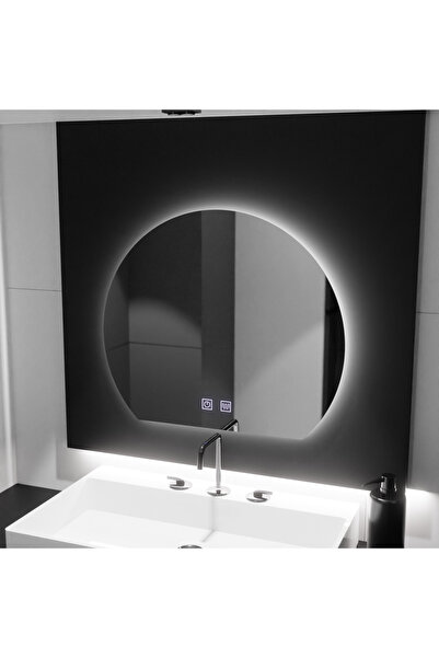 Alessandro DESIGN Καθρέφτης LED σε σχήμα ημισελήνου, 60x54, Soluna Touch, Σύσ...