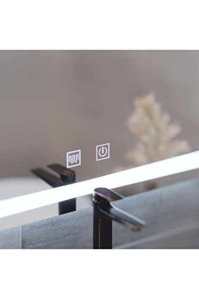 Alessandro DESIGN Oglinda LED Rectangulara, 80x60cm, Edge LUMINOUS Touch, Sistem Dezaburire, Dimabila