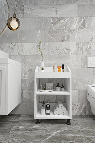 BlackSea Banyo Raflı Deterjan Dolabı,Mutfak Kiler Dolabı,Ekmeklik,Deterjanlık