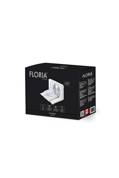 Floria Feliator electric de alimente, putere 150W, grosime de tăiere reglabilă de la 0 la 15 mm, lamă din oțel inoxidabil FLOR