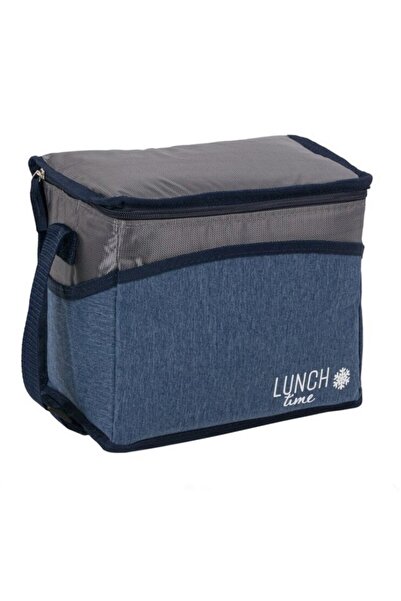 OEM Geantă izotermă, albastră, cu fermoar 26x16x21cm, 9L