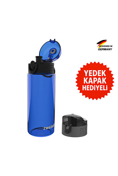zweikell Targo Jr Switch Koyu Mavi Bpa Içermez 500 ml Tritan Su Matarası