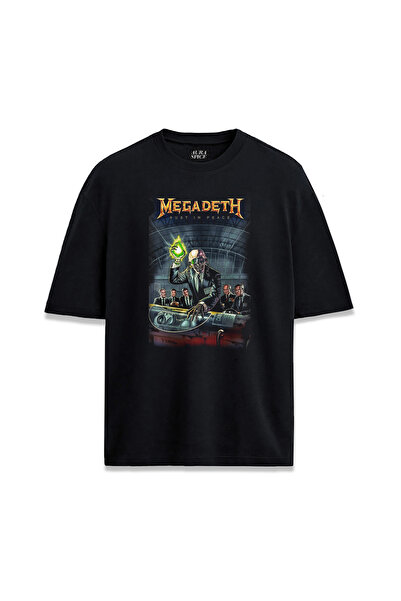 Darkia تي شيرت مطبوع بتصميم خاص من ألبوم Megadeth للجنسين