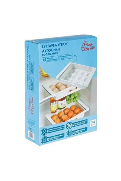 OEM Sertar pentru ouă din plastic alb pentru 12 ouă 26x18x5cm