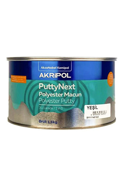 AKZONOBEL PUTTYNEXT POLYESTER MACUN YEŞİL 1,5 KG