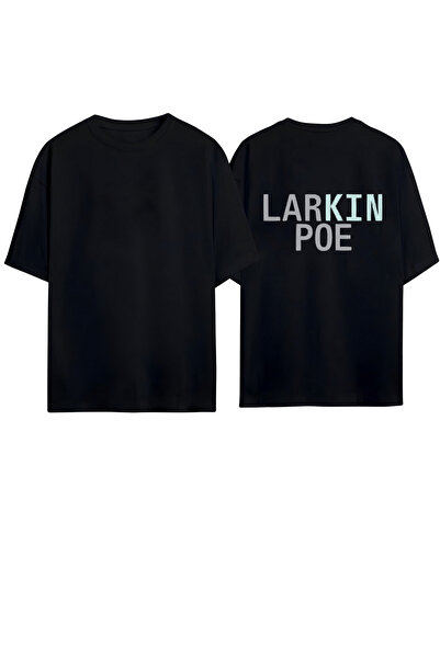 GraffTee تي شيرت مطبوع عليه ظهر لاركين بو - مقاس كبير