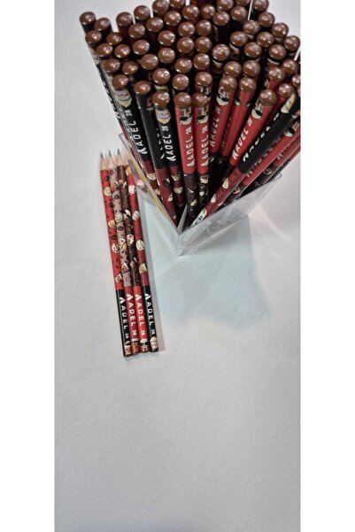 Adel 12 Pieces 2B Pencils with Coffee Pattern