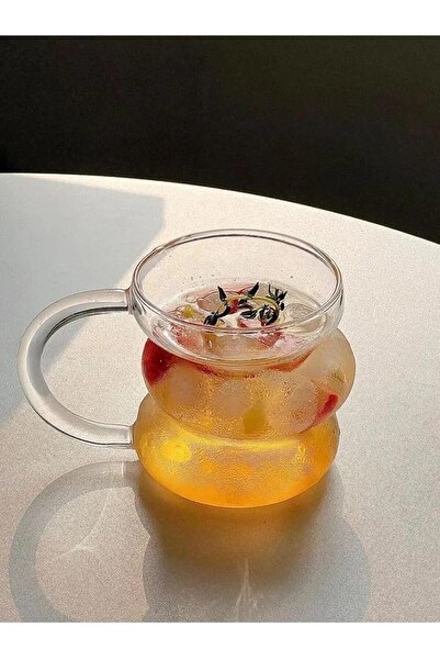 ARVALE Bumble Cam Bardak – Sıcak & Soğuk İçecekler İçin Modern Sunum - 420 ml