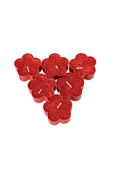 Z-Tools Set 25 lumânări decorative, formă de floare roșie ZTS8033