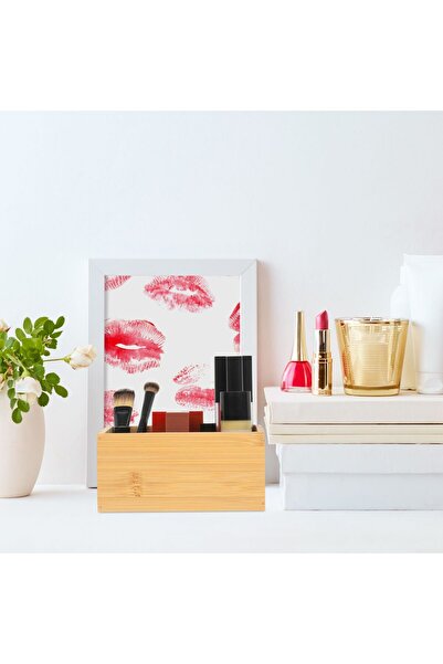 Relaxdays Bamboo storage box, dimensions 7 x 15 x 15 cm,