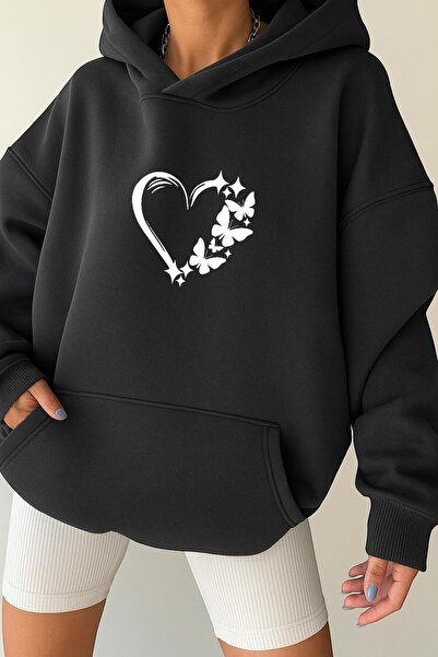 DM DOLCE MORE سترة رياضية بغطاء للرأس للجنسين مصنوعة من القطن الممشط بثلاث خيوط