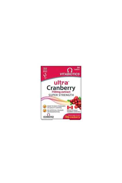 Vitabiotics ULTRACRANBERRY 750MG EXTRACT SUPER STRENGTH