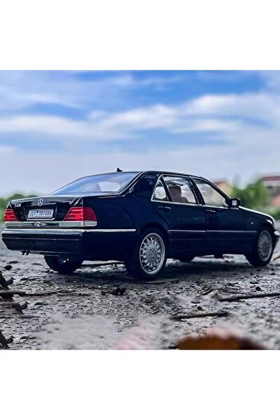 scntoys Mercedes Benz S320L Siyah Diecast Model Araba Mercedes Benz W140 320SEL Makam Arabası