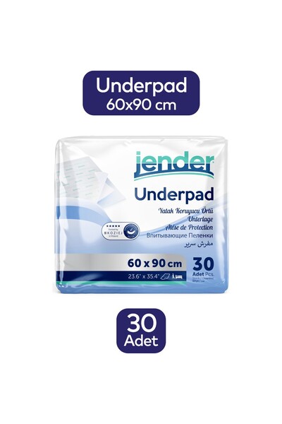 JENDER Hasta Altı Serme Bezi 60x90 Yatak Koruyucu Örtü